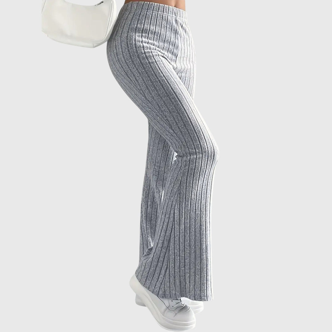 Rachel - Ribbed Flare Pants for Effortless Confidence