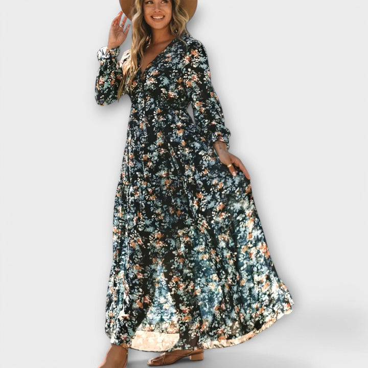 Isabella – Elegant Floral Maxi Dress for Effortless Grace