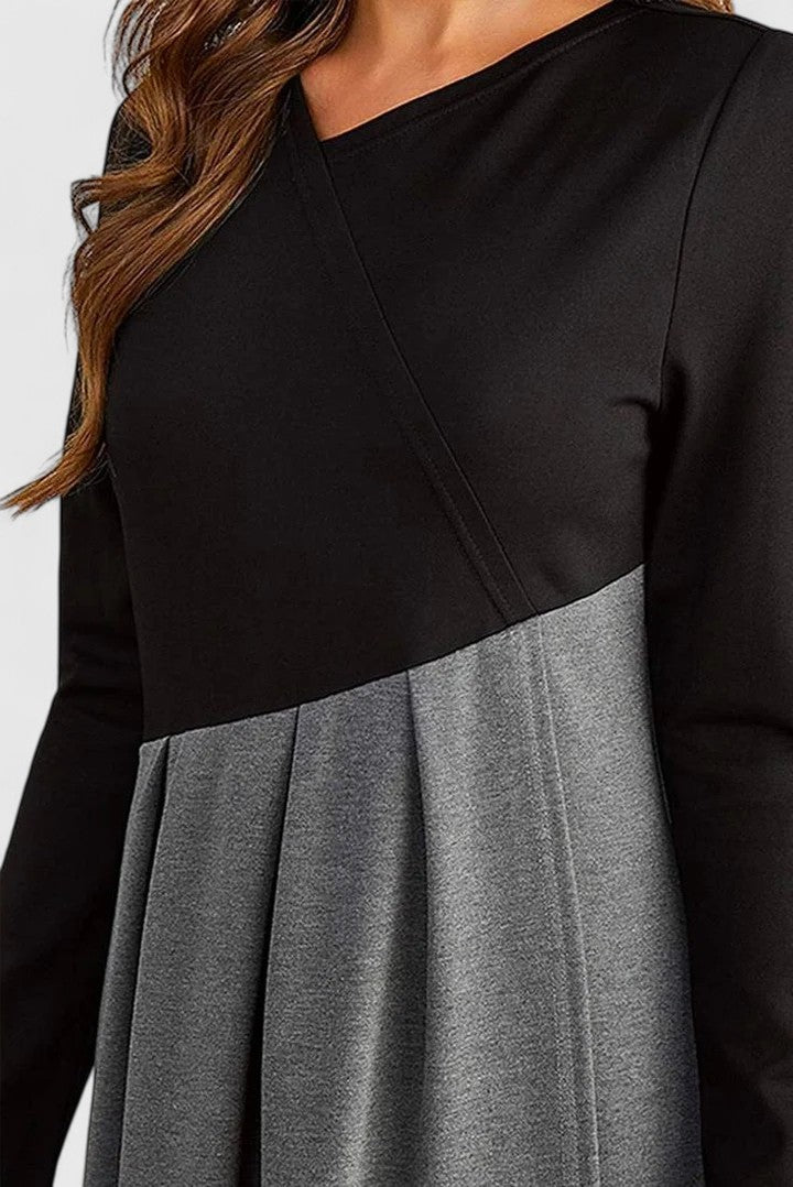 Sophia – Elegant Long Sleeve Maxi Dress for Modern Refinement