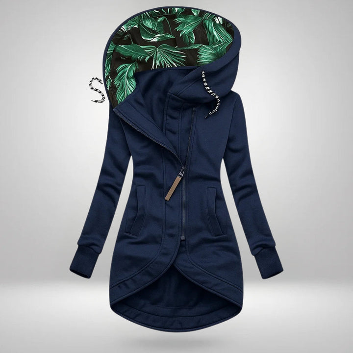 Kayla - Elegant Hooded Winter Coat for Effortless Warmth