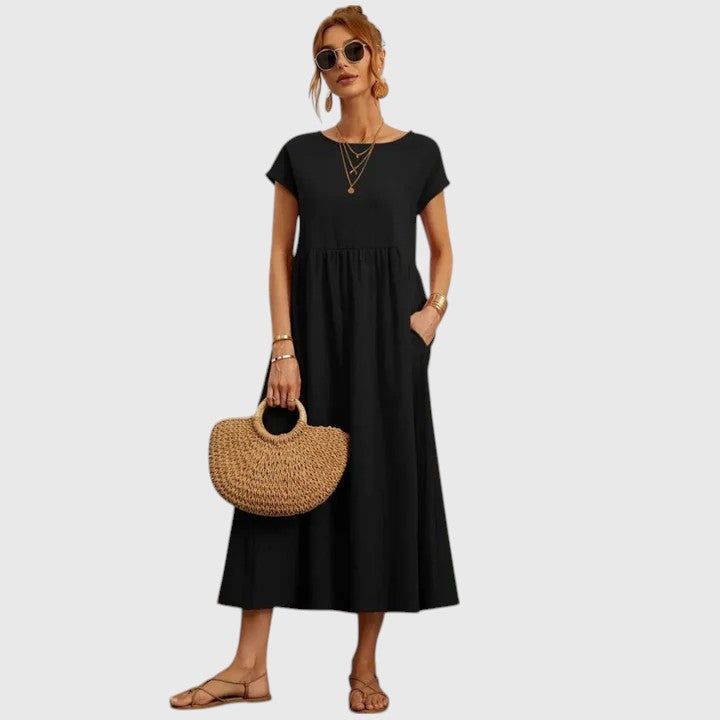 Violet – Comfortable Midi Dress for Effortless Everyday Chic