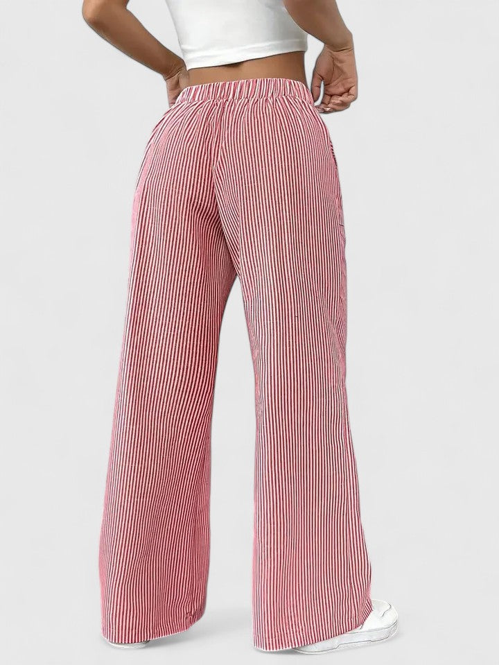 Tate - Drawstring Wide Pants for Laid-Back Sophistication