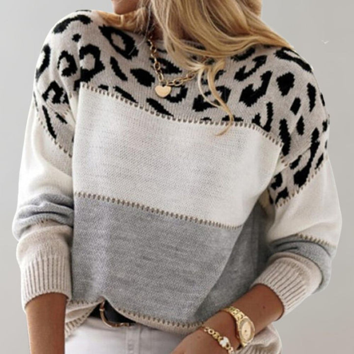 Charlene – Leopard Print Casual Sweater For Everyday Elegance