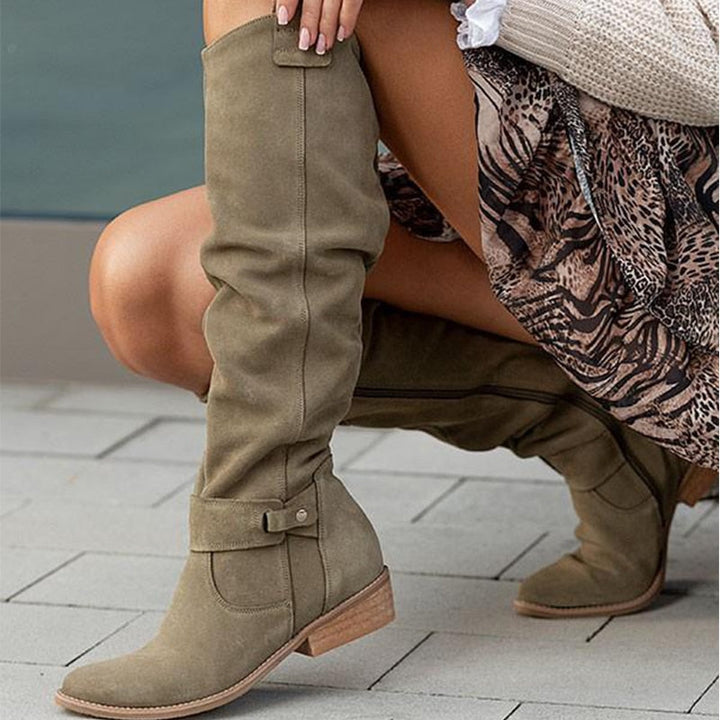 Lina – Slouch Knee-High Boots for Cozy, Effortless Style