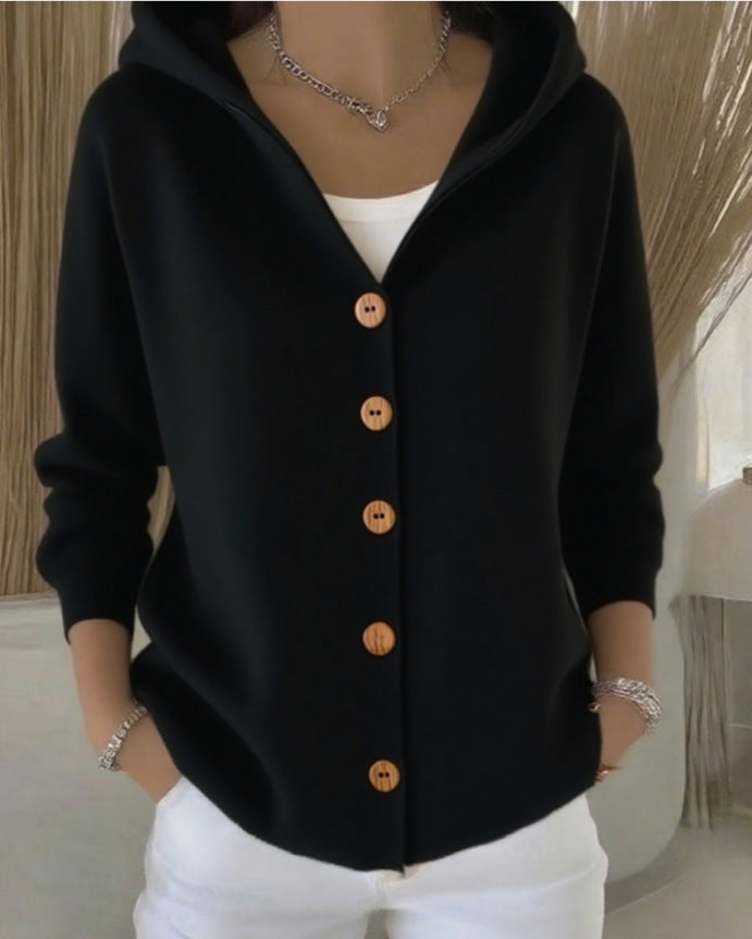 ZOÉ - SOFT HOODED CARDIGAN FOR EFFORTLESS EVERYDAY EASE