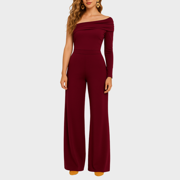 Nina - Elegant One-Shoulder Jumpsuit for Effortless Sophistication