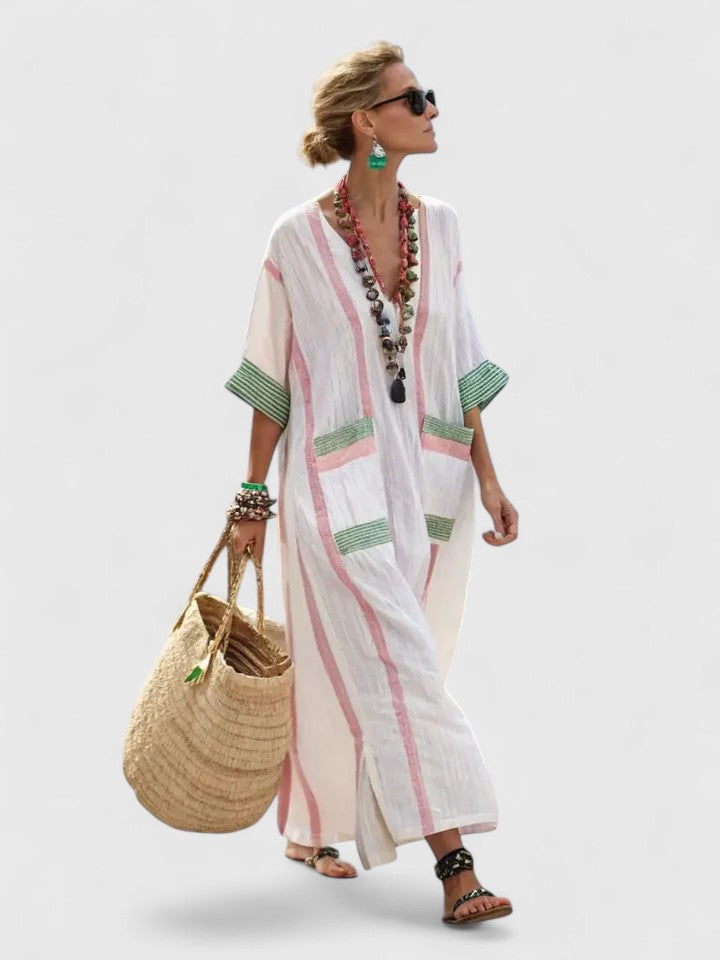 Aria – Elegant Maxi Dress for Effortless Coastal Style