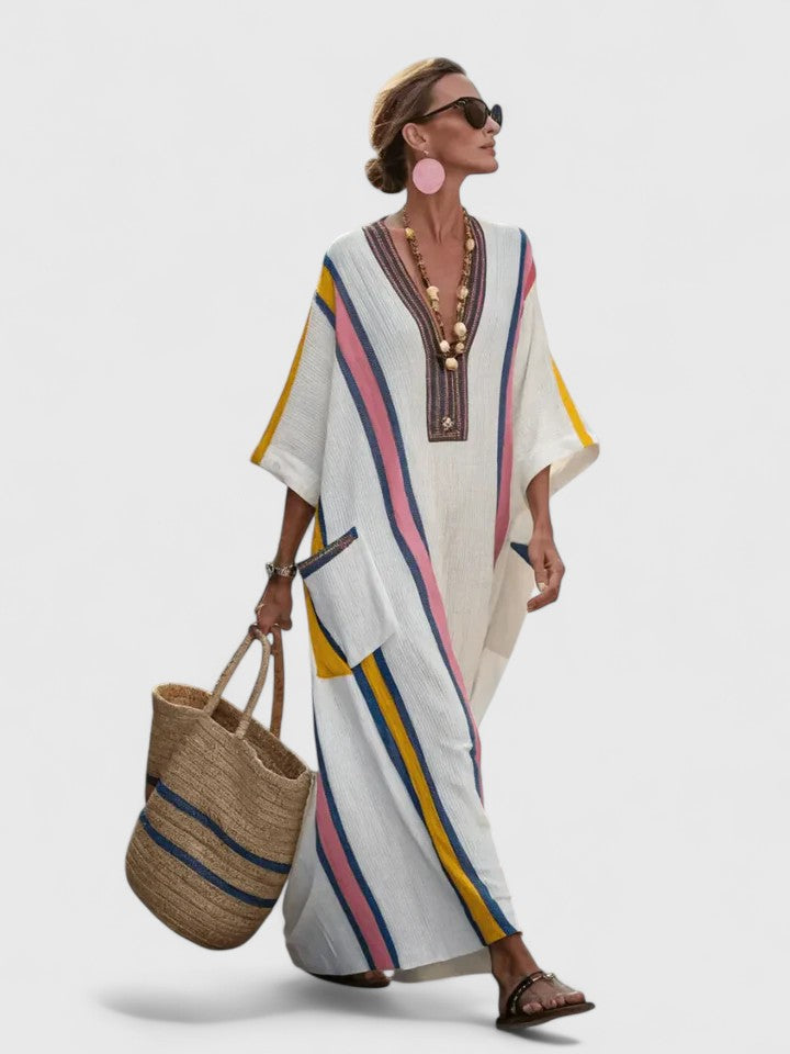 Aria – Elegant Maxi Dress for Effortless Coastal Style