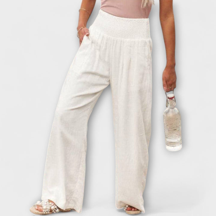 Leah - Casual Wide-Leg Pants for Effortless Ease