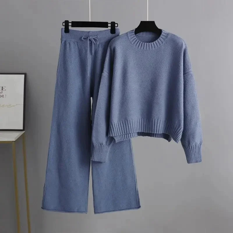Wren - Classic Knit Loungewear Set For Effortless Warmth