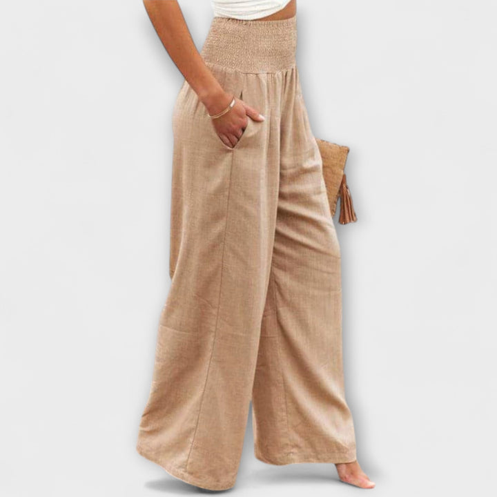 Leah - Casual Wide-Leg Pants for Effortless Ease