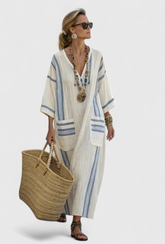 Aria – Elegant Maxi Dress for Effortless Coastal Style