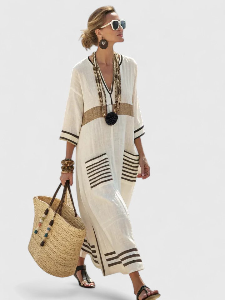 Aria – Elegant Maxi Dress for Effortless Coastal Style