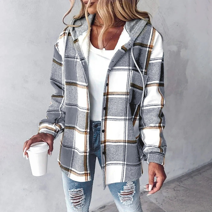 Daniela - Cozy Plaid Jacket for Effortless Everyday Warmth