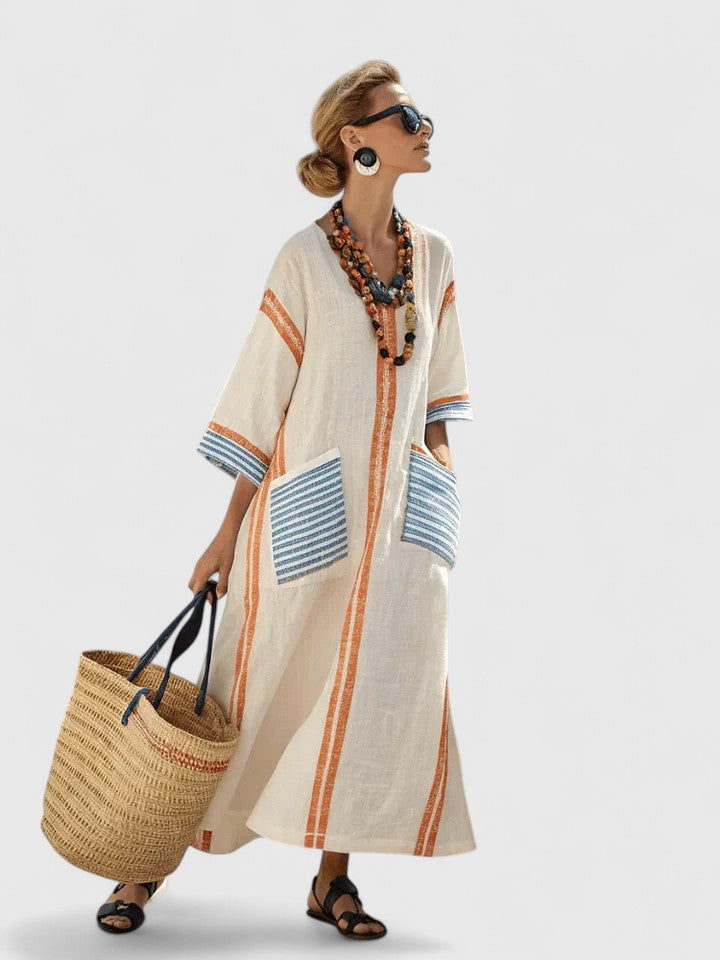 Aria – Elegant Maxi Dress for Effortless Coastal Style