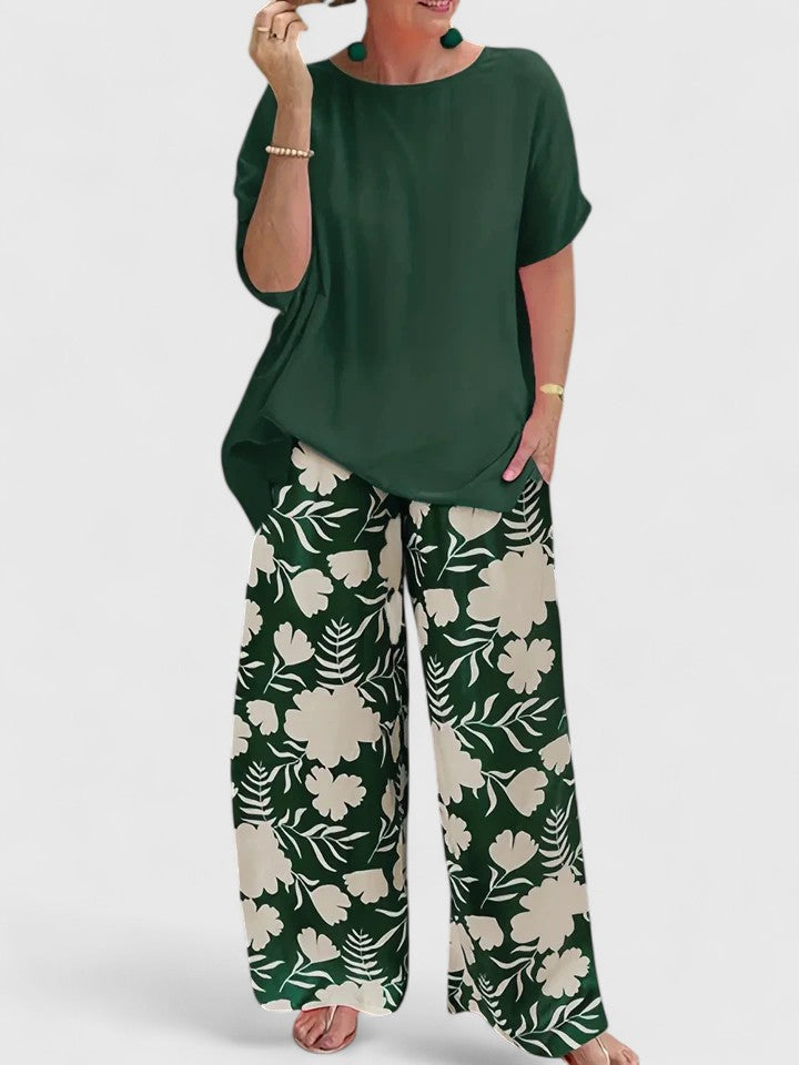 Laura - Floral Wide-Leg Pants for Effortless Comfort
