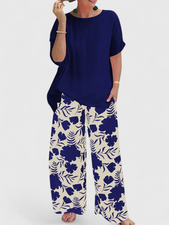 Laura - Floral Wide-Leg Pants for Effortless Comfort
