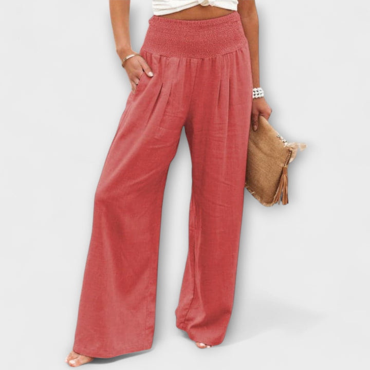 Leah - Casual Wide-Leg Pants for Effortless Ease