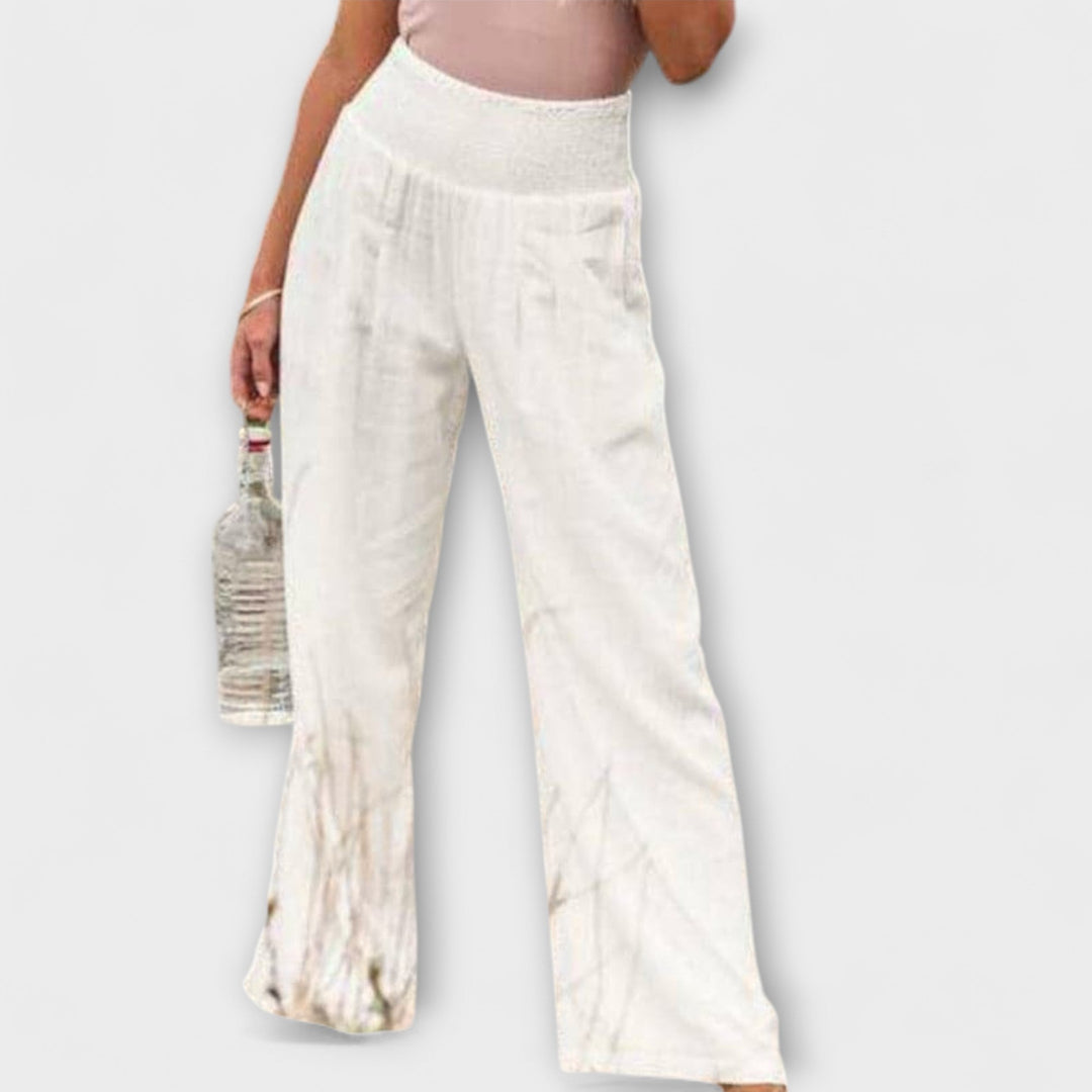 Leah - Casual Wide-Leg Pants for Effortless Ease