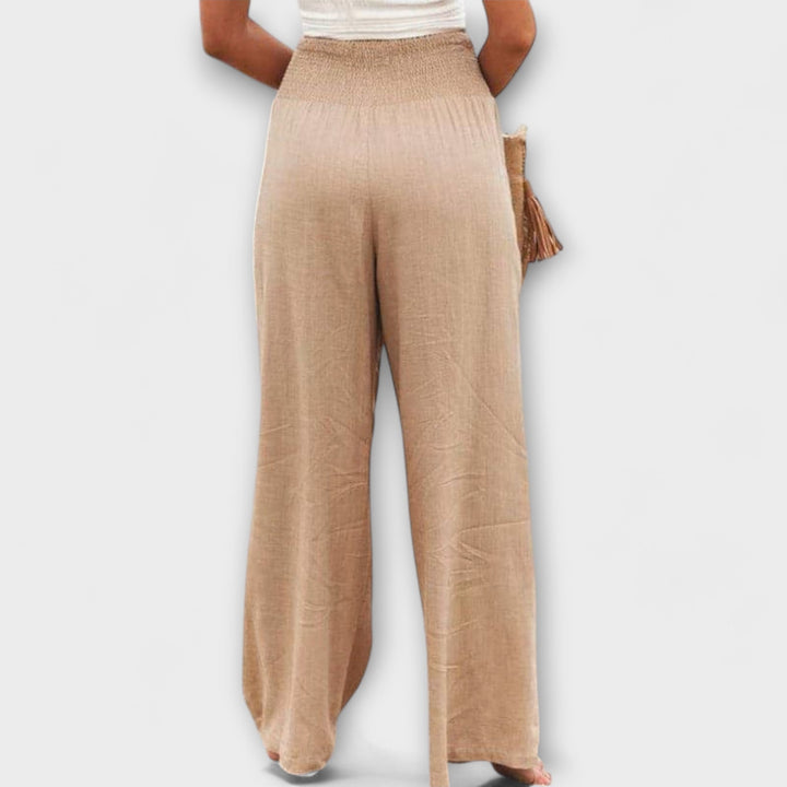 Leah - Casual Wide-Leg Pants for Effortless Ease