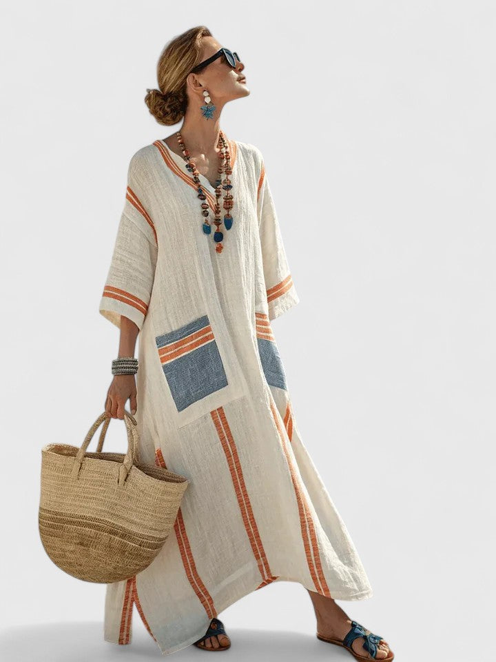 Aria – Elegant Maxi Dress for Effortless Coastal Style