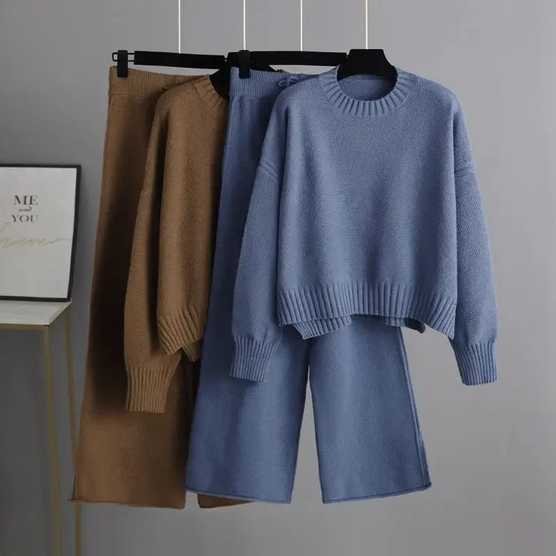 Wren - Classic Knit Loungewear Set For Effortless Warmth