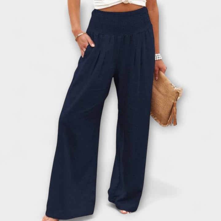 Leah - Casual Wide-Leg Pants for Effortless Ease