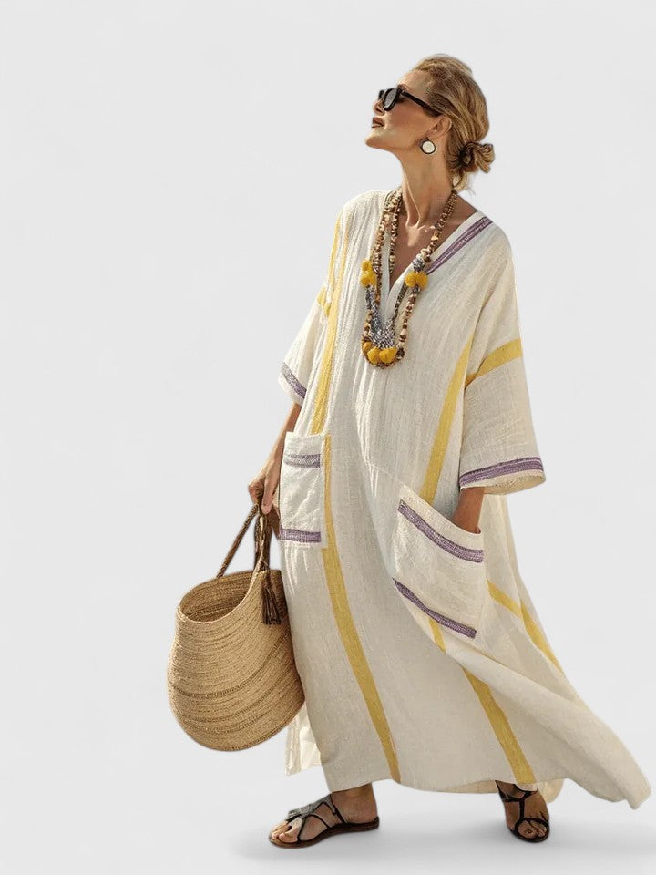 Aria – Elegant Maxi Dress for Effortless Coastal Style