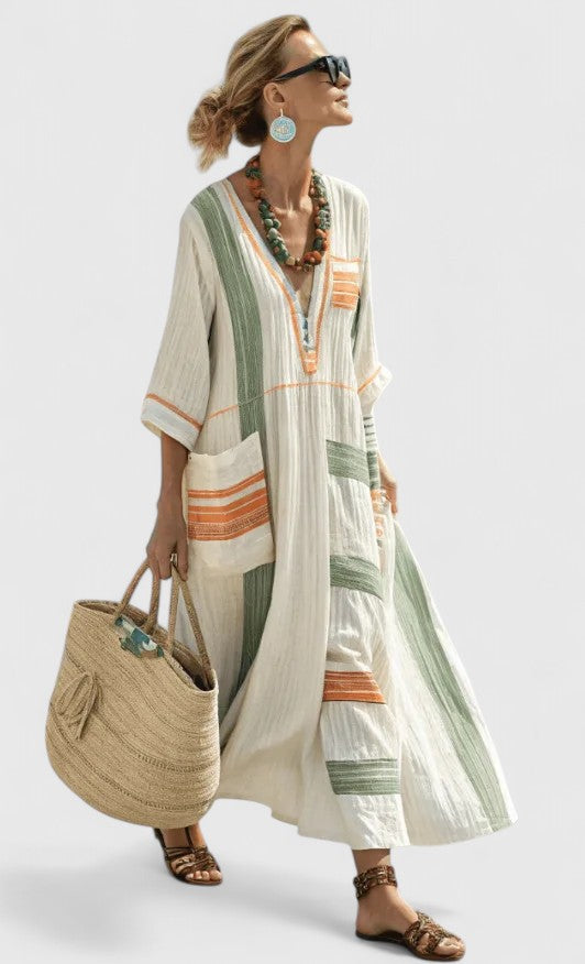 Aria – Elegant Maxi Dress for Effortless Coastal Style
