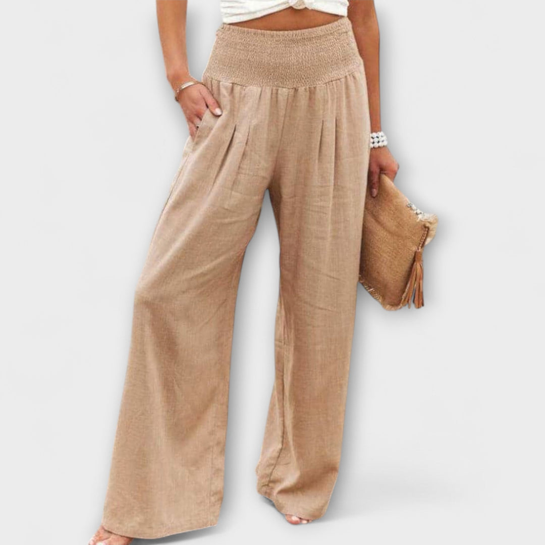 Leah - Casual Wide-Leg Pants for Effortless Ease