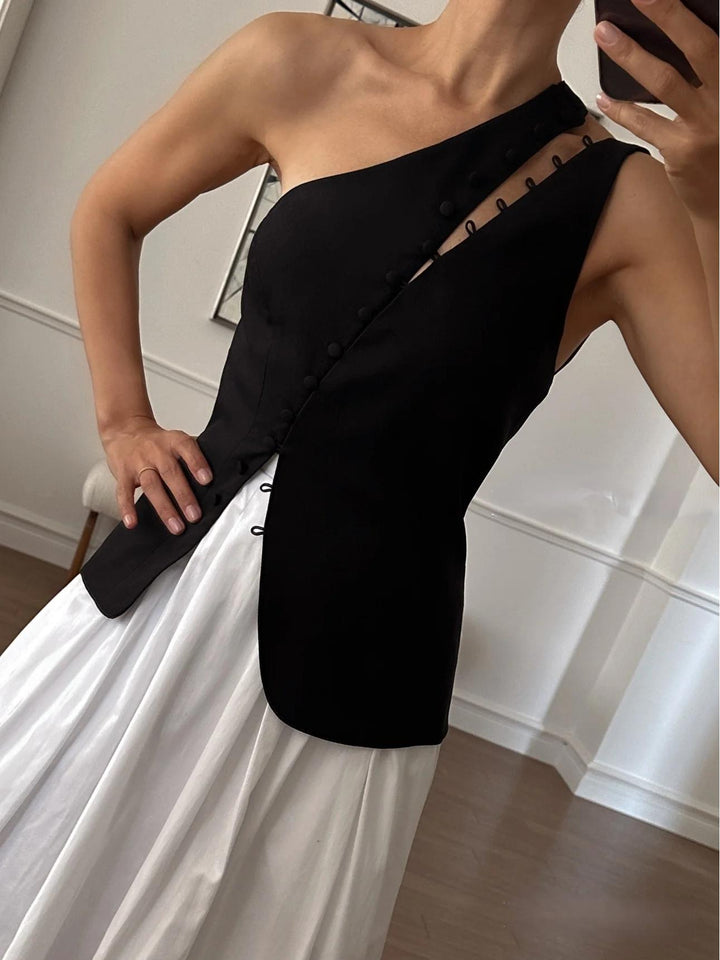 Seren - One-Shoulder Top for Effortless Modern Elegance