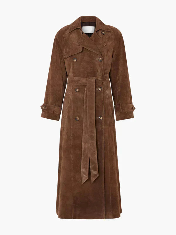Énora - Long Trench Coat for Timeless Sophistication