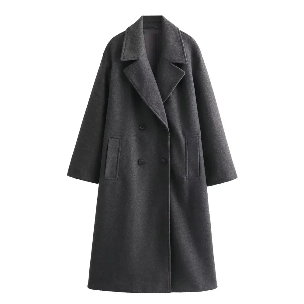 Arielle - Timeless Long Coat for Effortless Sophistication