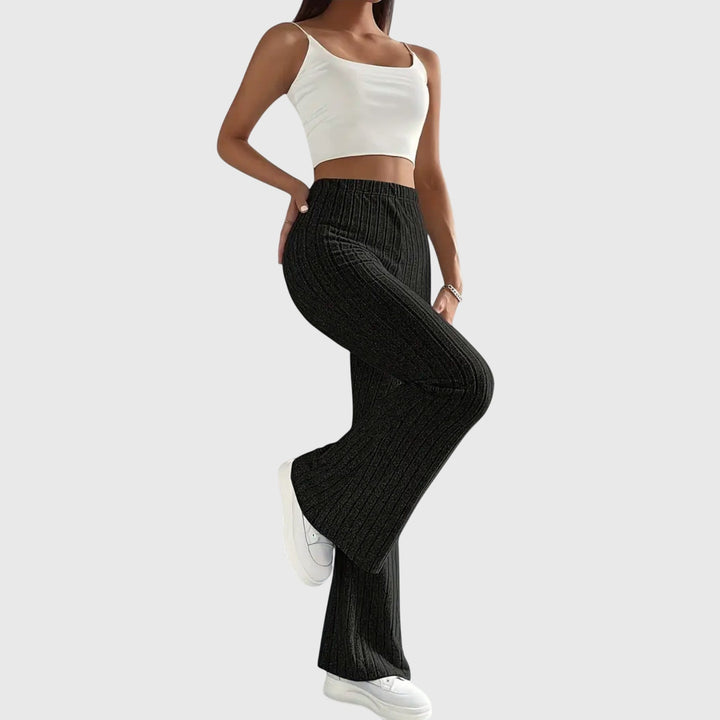 Rachel - Ribbed Flare Pants for Effortless Confidence