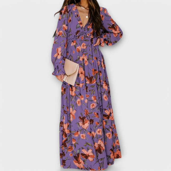 Isabella – Elegant Floral Maxi Dress for Effortless Grace