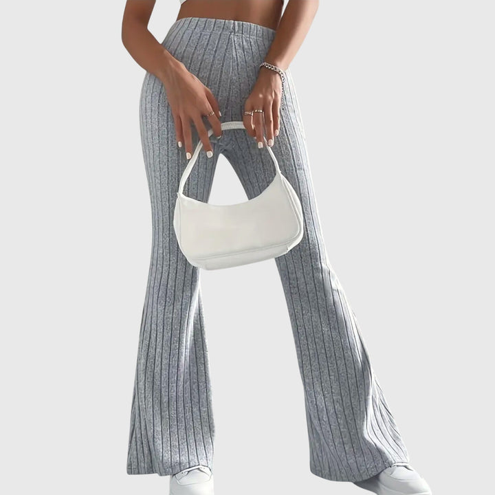 Rachel - Ribbed Flare Pants for Effortless Confidence