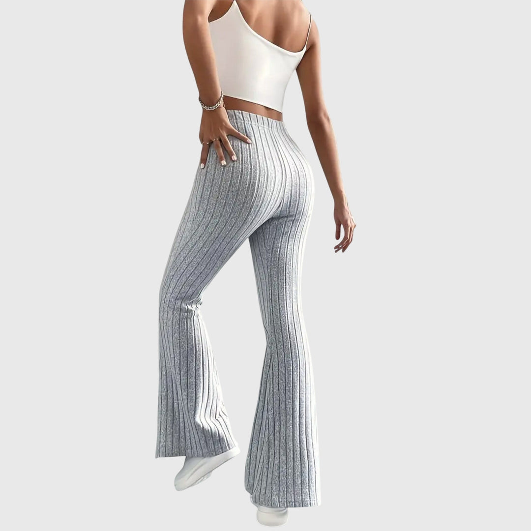 Rachel - Ribbed Flare Pants for Effortless Confidence