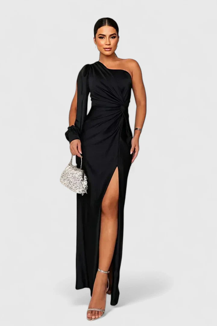 Hannah – Elegant One-Shoulder Maxi Dress for Unforgettable Evenings