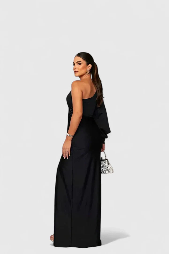 Hannah – Elegant One-Shoulder Maxi Dress for Unforgettable Evenings