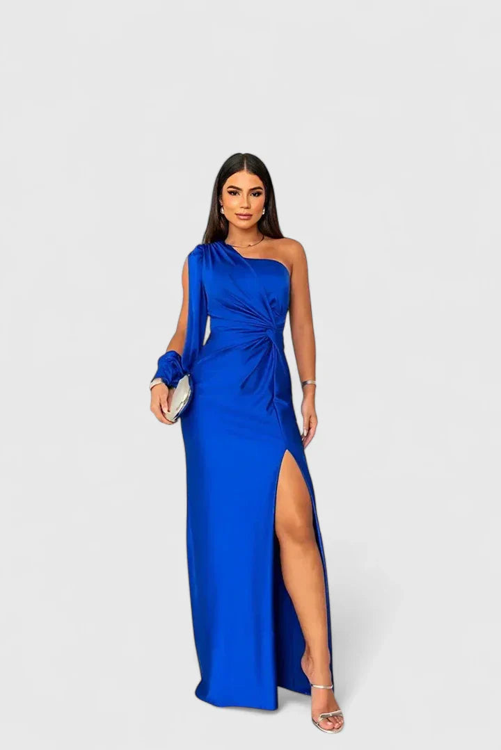 Hannah – Elegant One-Shoulder Maxi Dress for Unforgettable Evenings