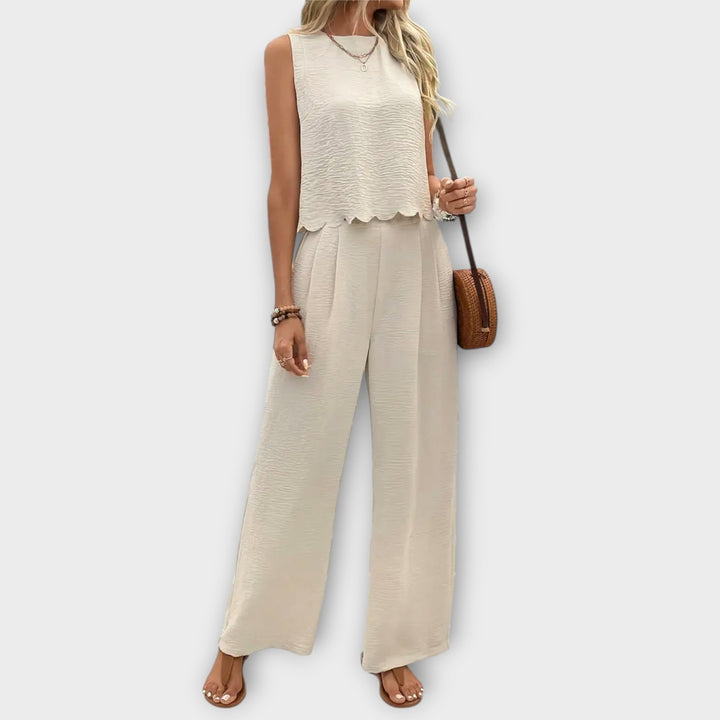 Leah - Effortless Luxe Two-Piece Set for Modern Simplicity
