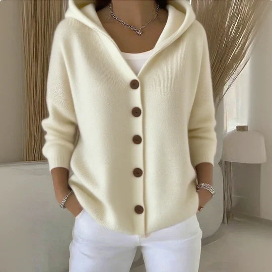ZOÉ - SOFT HOODED CARDIGAN FOR EFFORTLESS EVERYDAY EASE