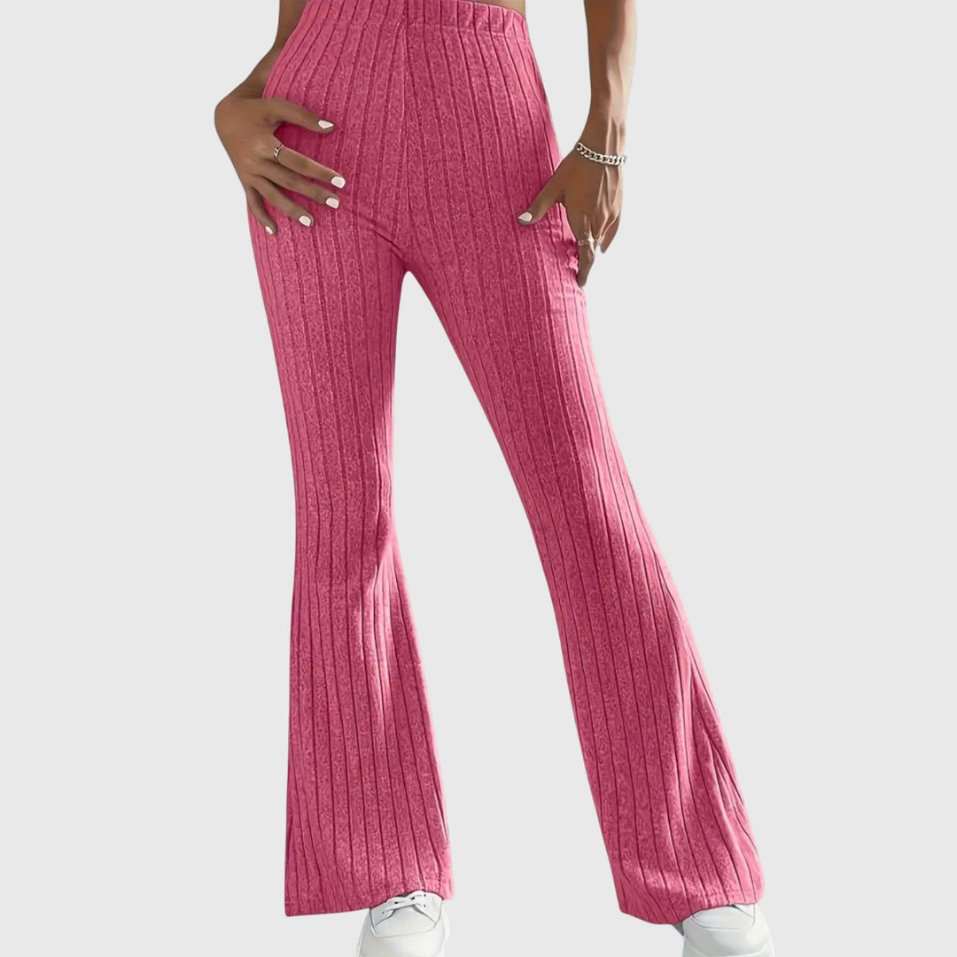 Rachel - Ribbed Flare Pants for Effortless Confidence