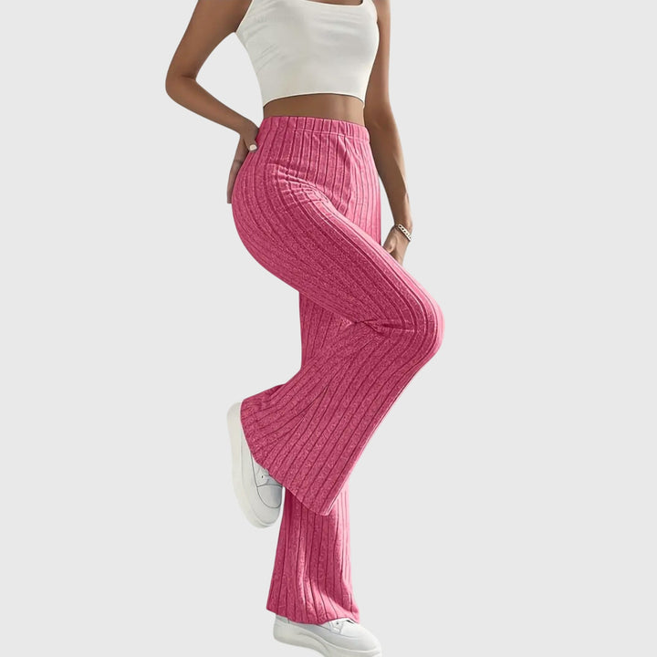 Rachel - Ribbed Flare Pants for Effortless Confidence