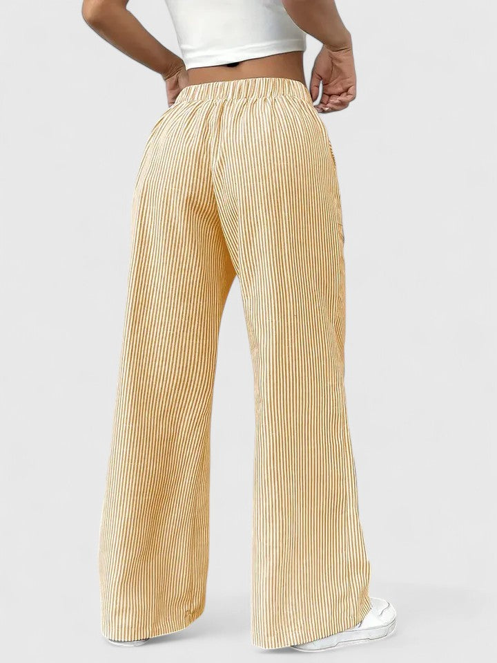 Tate - Drawstring Wide Pants for Laid-Back Sophistication