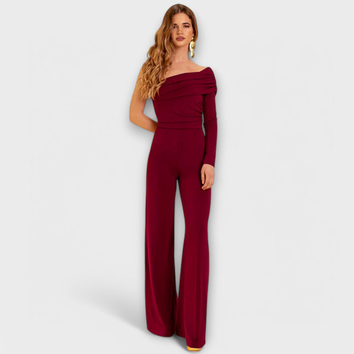 Nina - Elegant One-Shoulder Jumpsuit for Effortless Sophistication