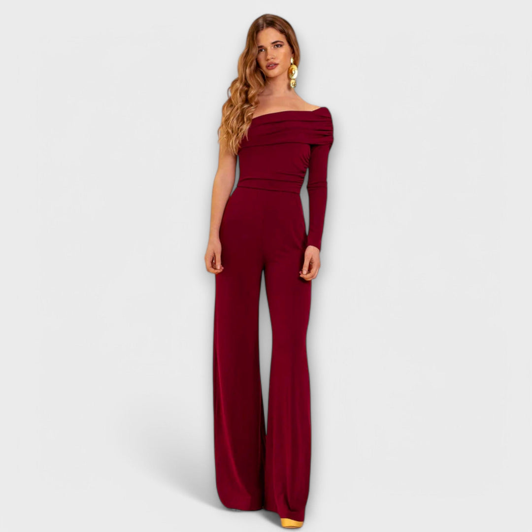 Nina - Elegant One-Shoulder Jumpsuit for Effortless Sophistication