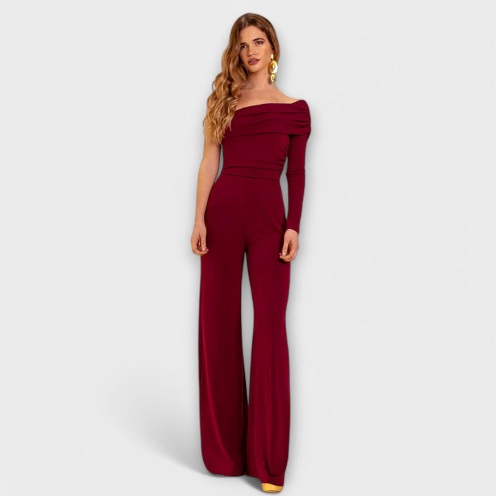 Nina - Elegant One-Shoulder Jumpsuit for Effortless Sophistication