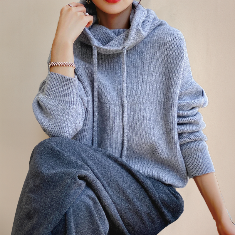 Mila - Soft Hooded Pullover for Effortless Comfort