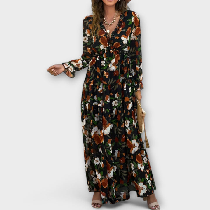 Isabella – Elegant Floral Maxi Dress for Effortless Grace